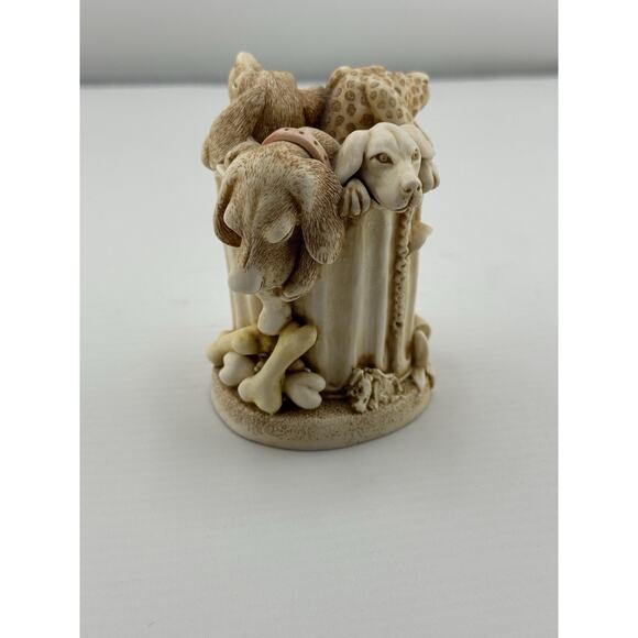 Harmony Kingdom "Nic Nak Paddywak" Dogs in Can 1996 Rare Boot Inside - Picture 5 of 11